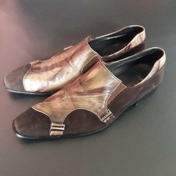 Fiesso by Aurelio Garcia SZ 9 Brown Suede Slip On Men's Shoes - Picture 16 of 16